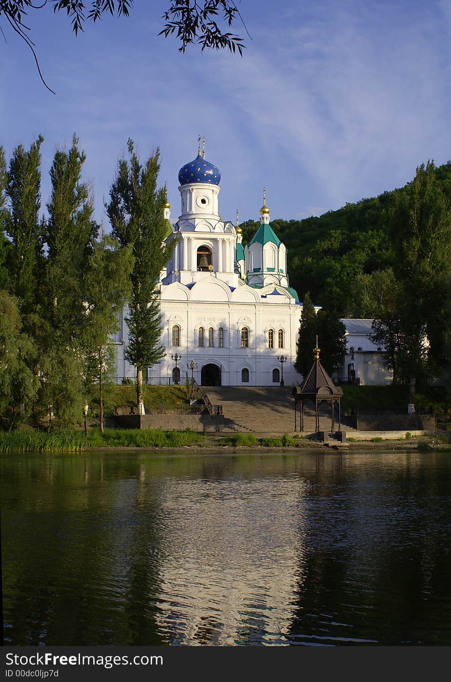 Sviato-Uspenskaya laurels in Sviatogorsk, Ukraine. Sviato-Uspenskaya laurels in Sviatogorsk, Ukraine