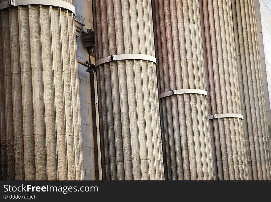 Five pillers close up in hollywood