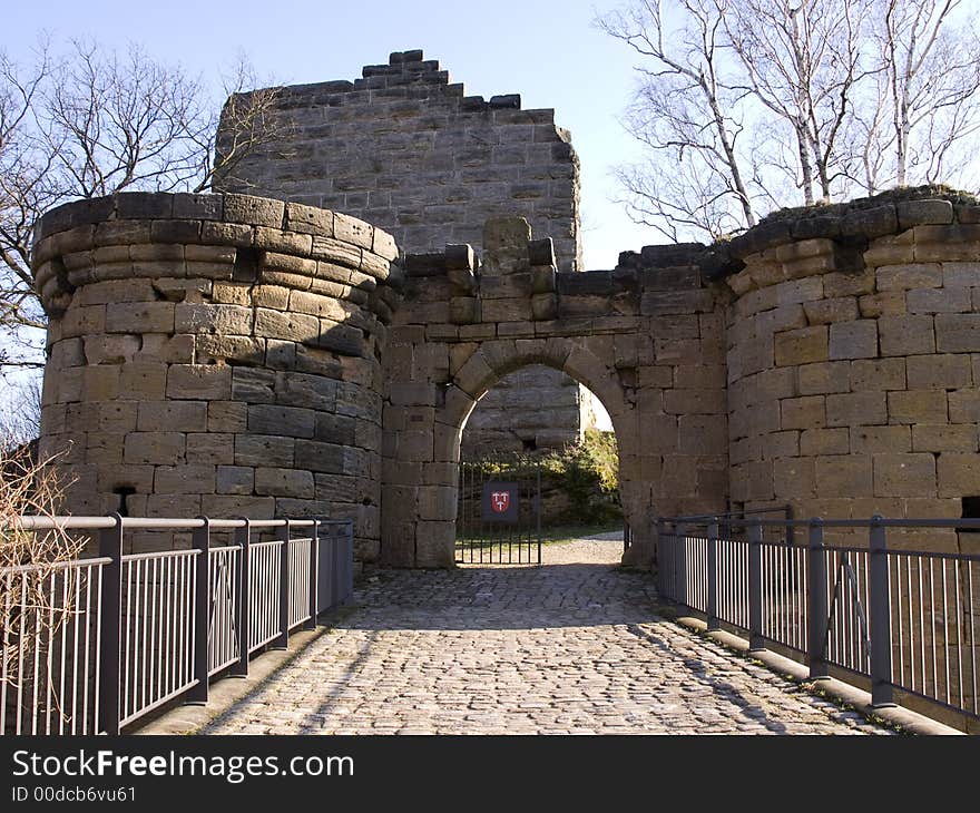 Ruin of a fortress in bavaria. Ruin of a fortress in bavaria