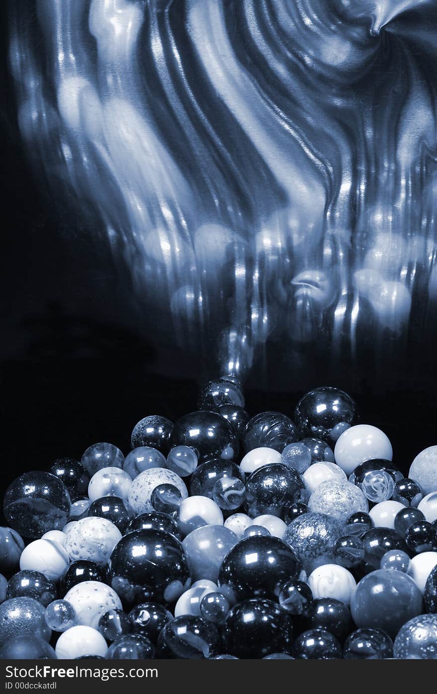 Glass Balls With Tornado-like Reflection