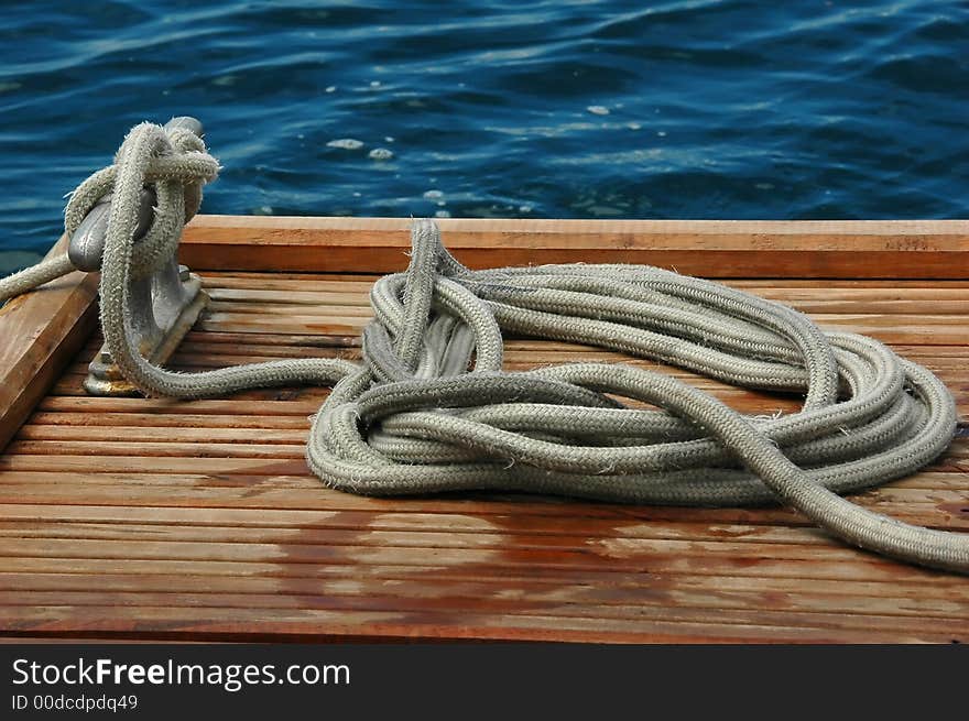 Rope on a dock