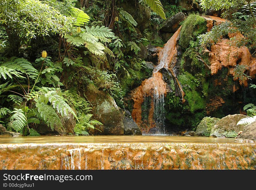 Exotic natural pool in the Azores