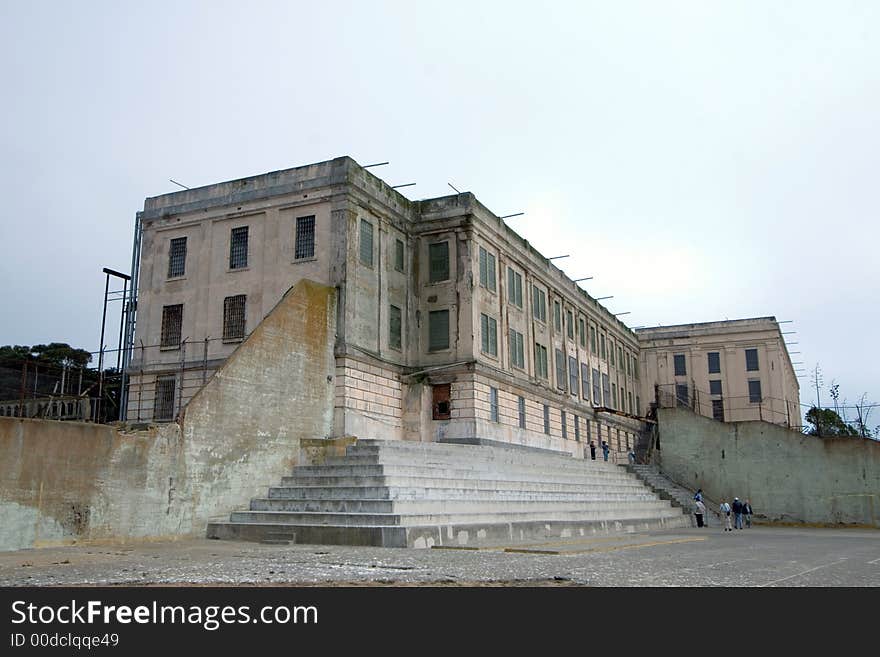 Exercise yard at Alcatraz