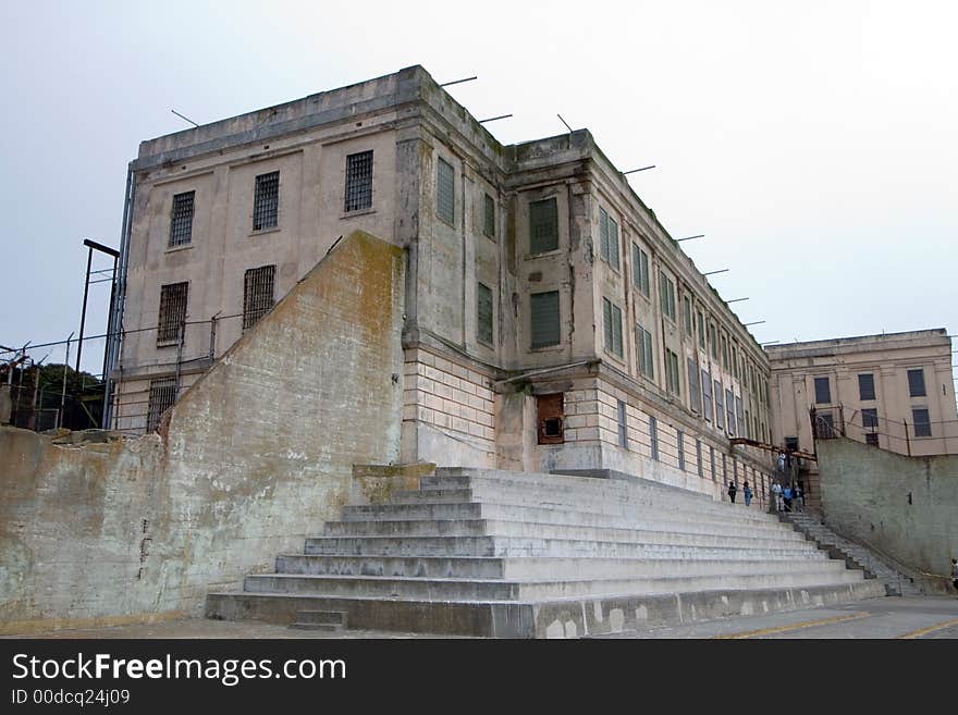 Exercise yard at Alcatraz