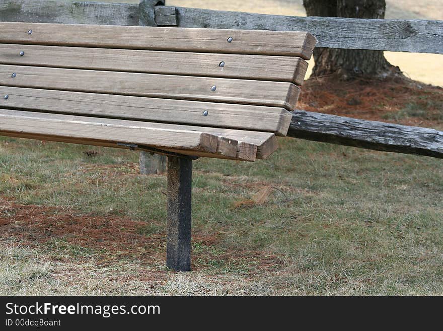 An image of a park bench