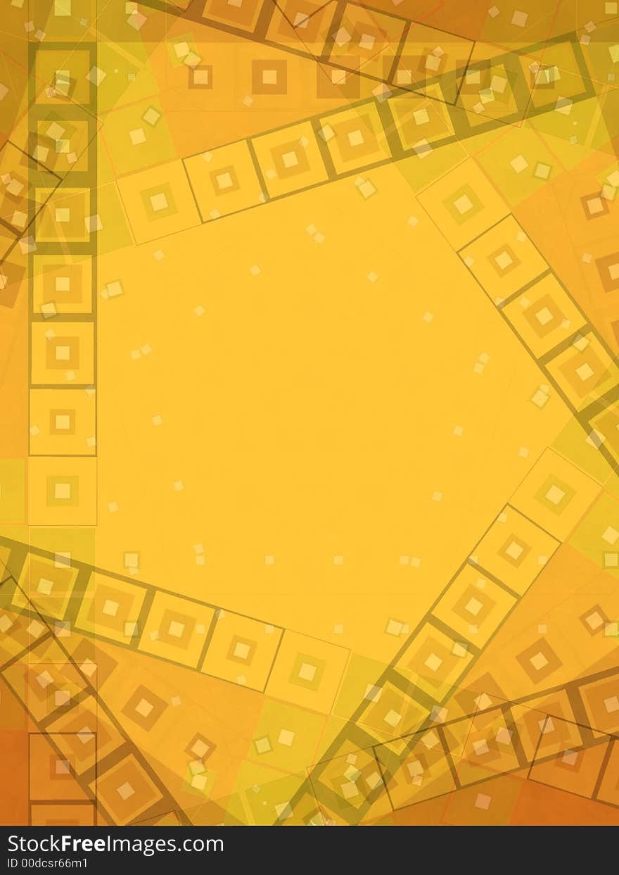 Abstract Gold Border Pattern