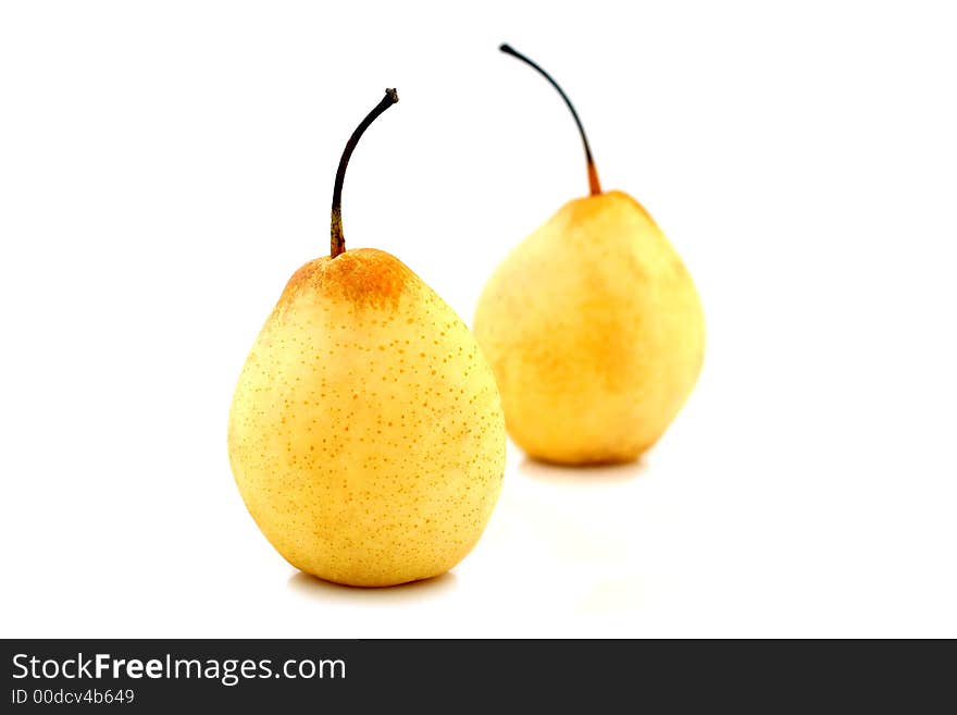 Ripe yellow pears