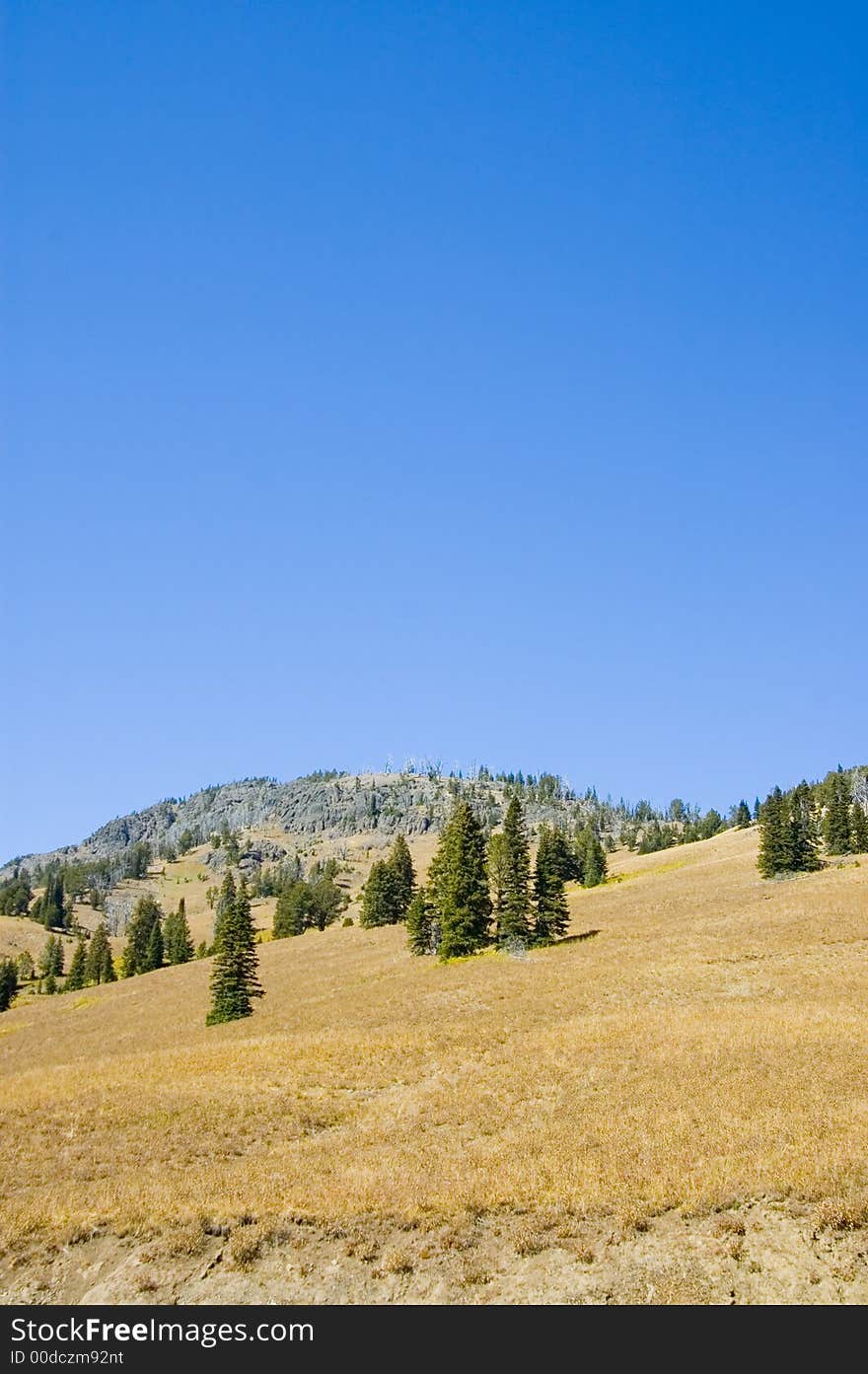 Blue sky in Lamar Valley