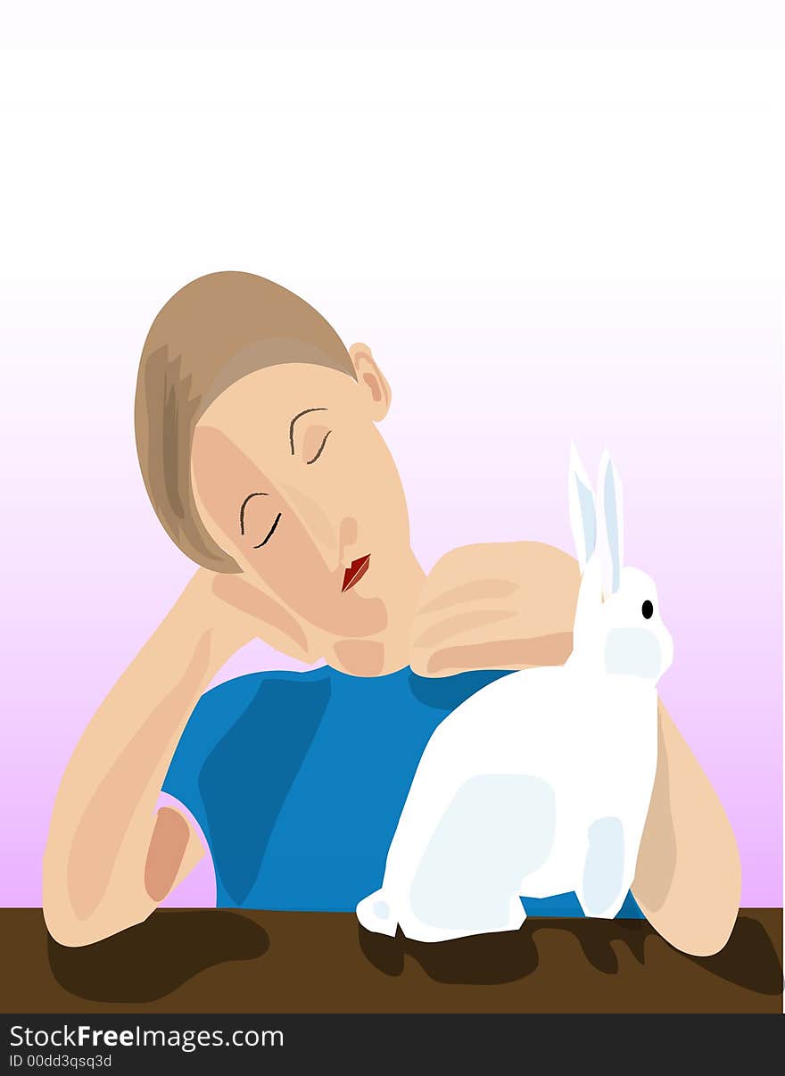 Boy With Rabbit