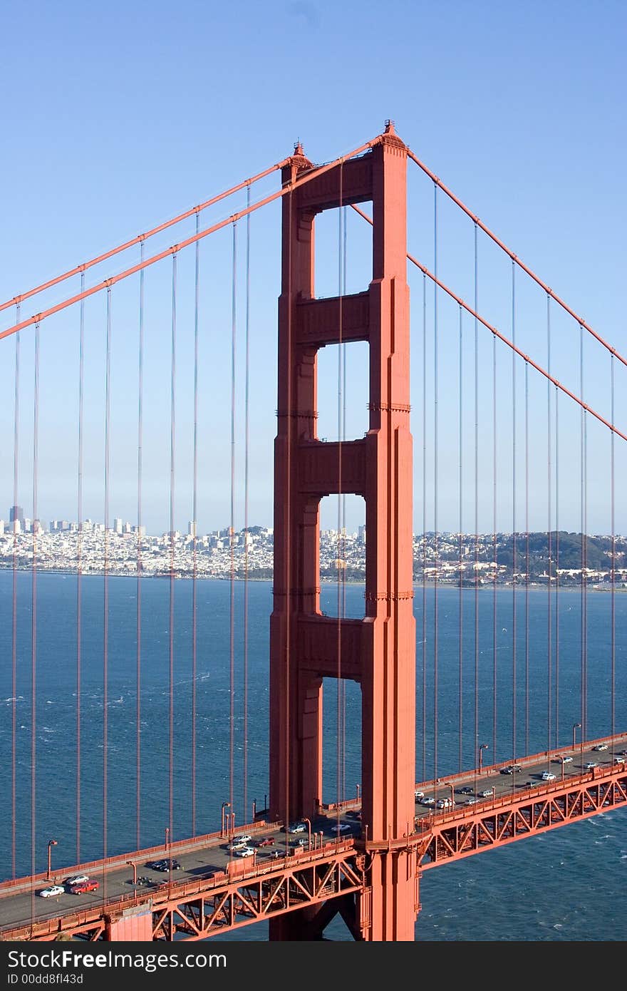 View of the Golden Gate Bridge, San Diego, San Francisco Bay