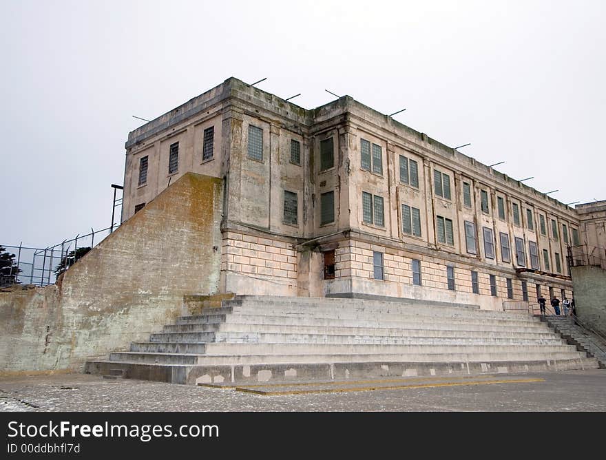 Exercise yard at Alcatraz