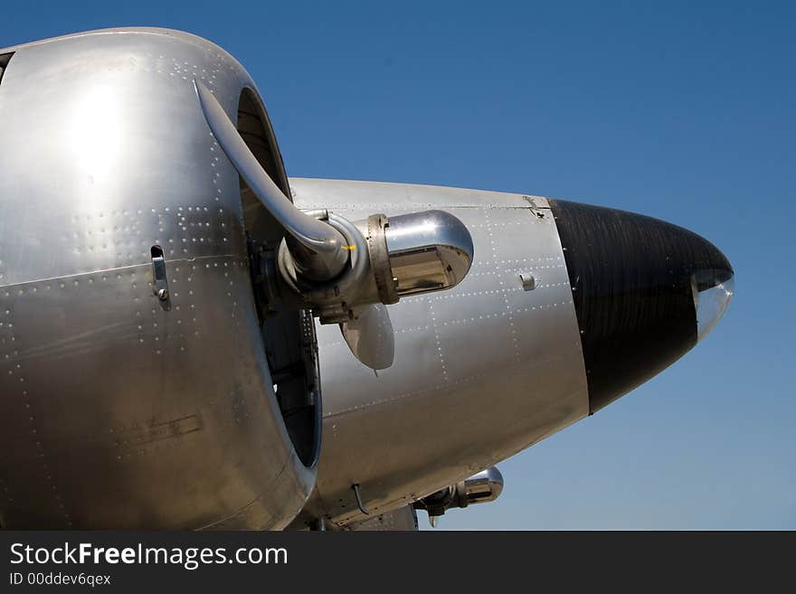 Close up of aeroplane propellers. Close up of aeroplane propellers