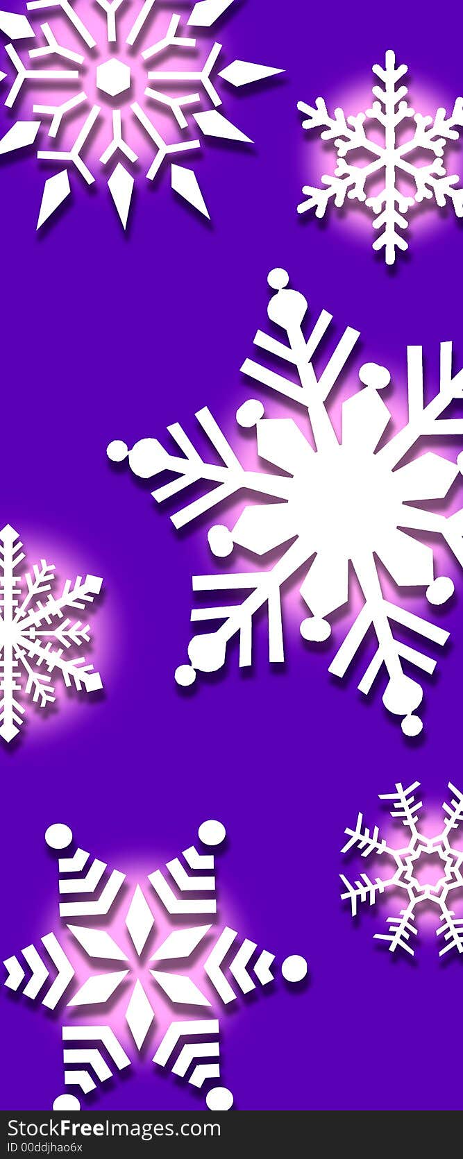 An illustrated background of snowflakes