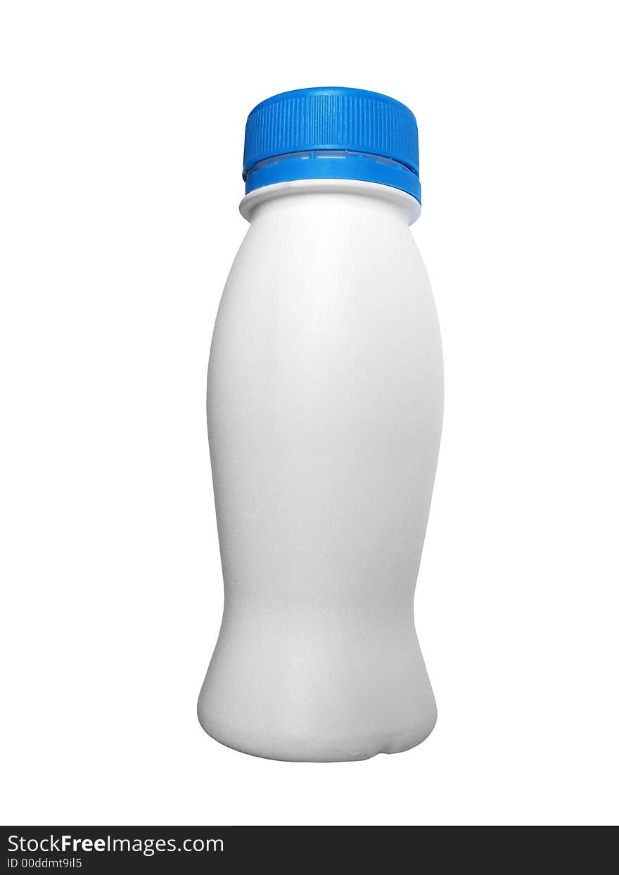 Bottle plastic opaque isolated, insulated, with clipping path for photoshop, with path, for designer, please for text. Bottle plastic opaque isolated, insulated, with clipping path for photoshop, with path, for designer, please for text