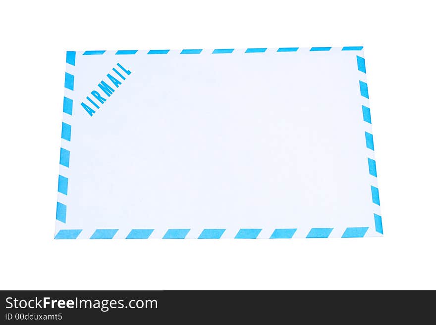 Digital photo of an airmail-envelope. Digital photo of an airmail-envelope.