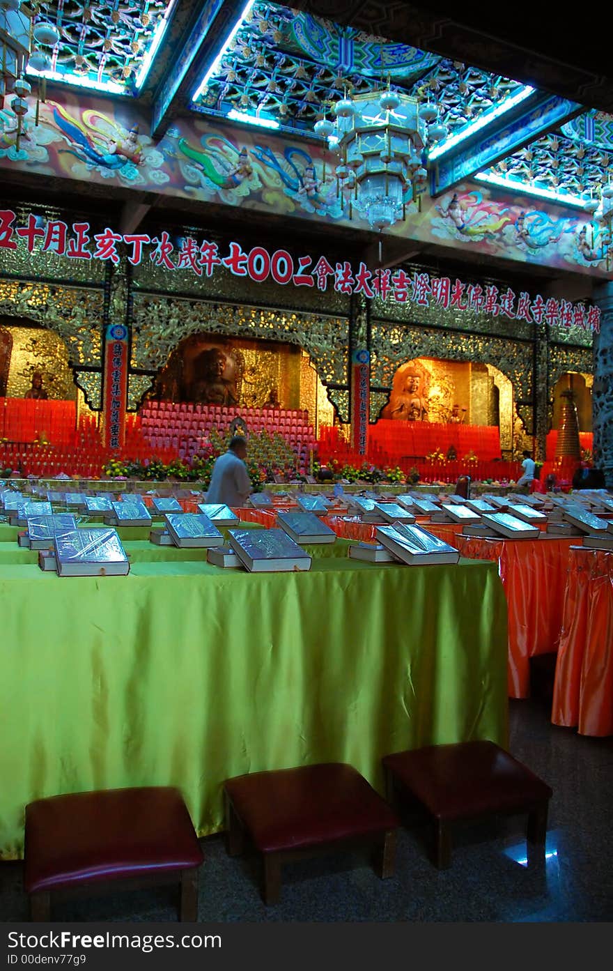 Worshiping hall for biddhist in kek lok si temple