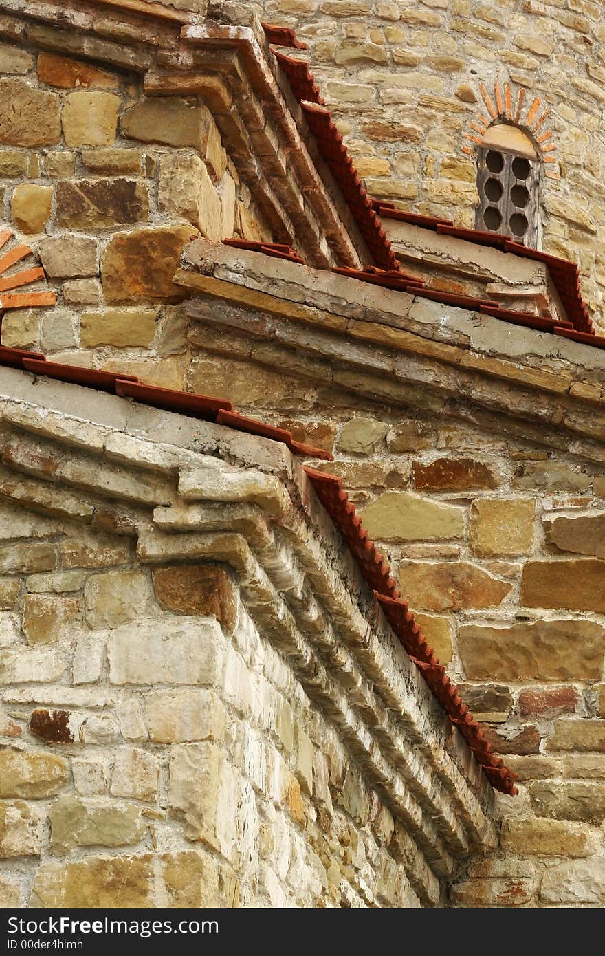 Part Of An Ancient Church In The Northern Caucasia