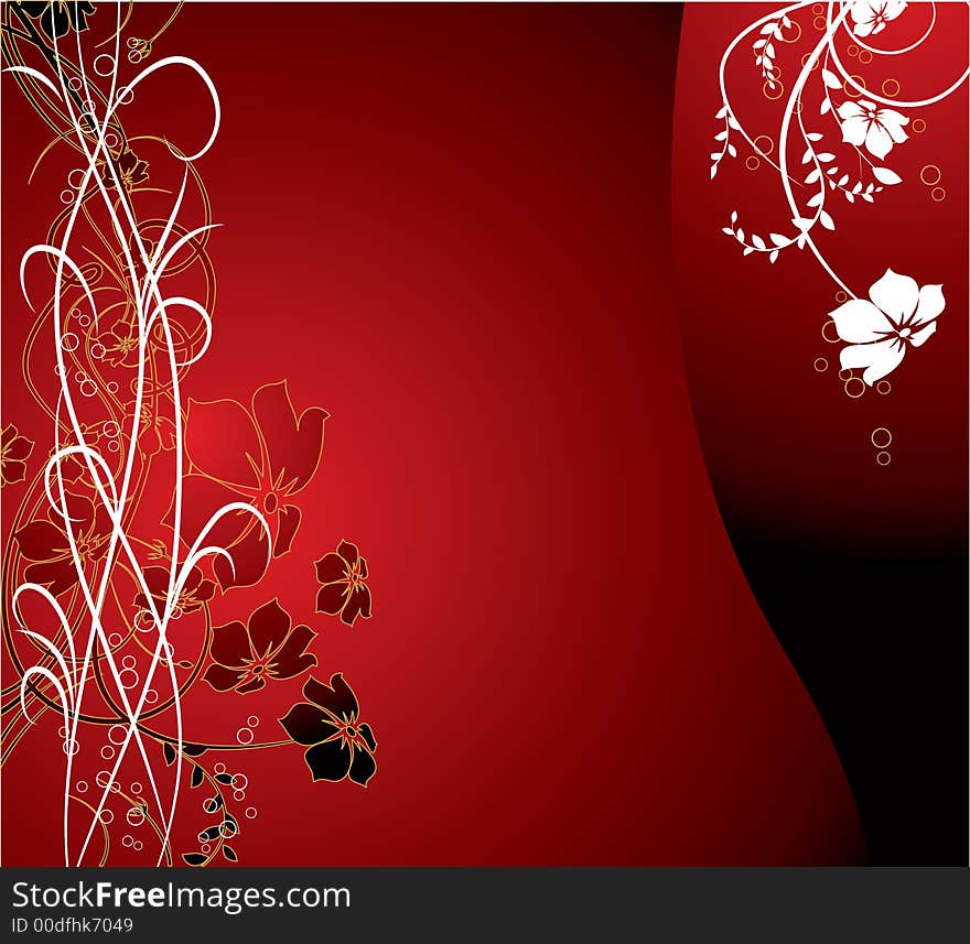 Floral background. Illustration can be used for different purposes