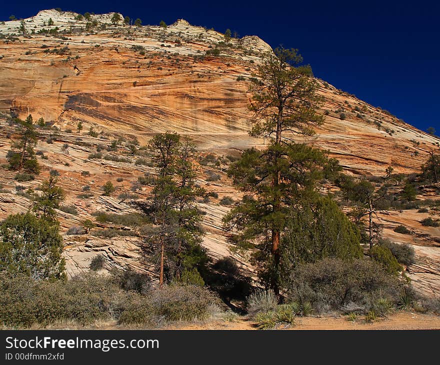 Mountains in Zion national park