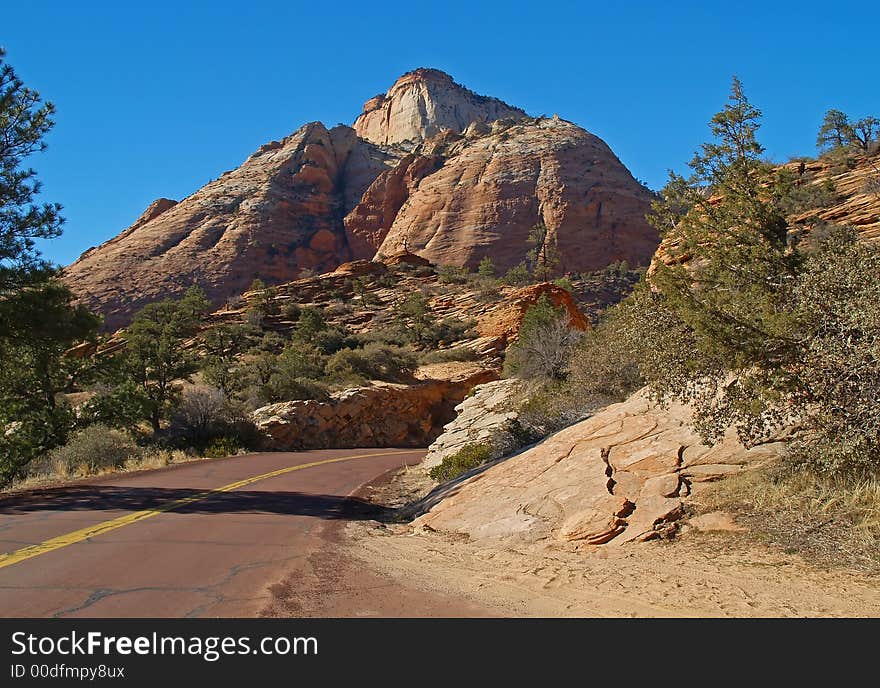 Mountains in Zion national park