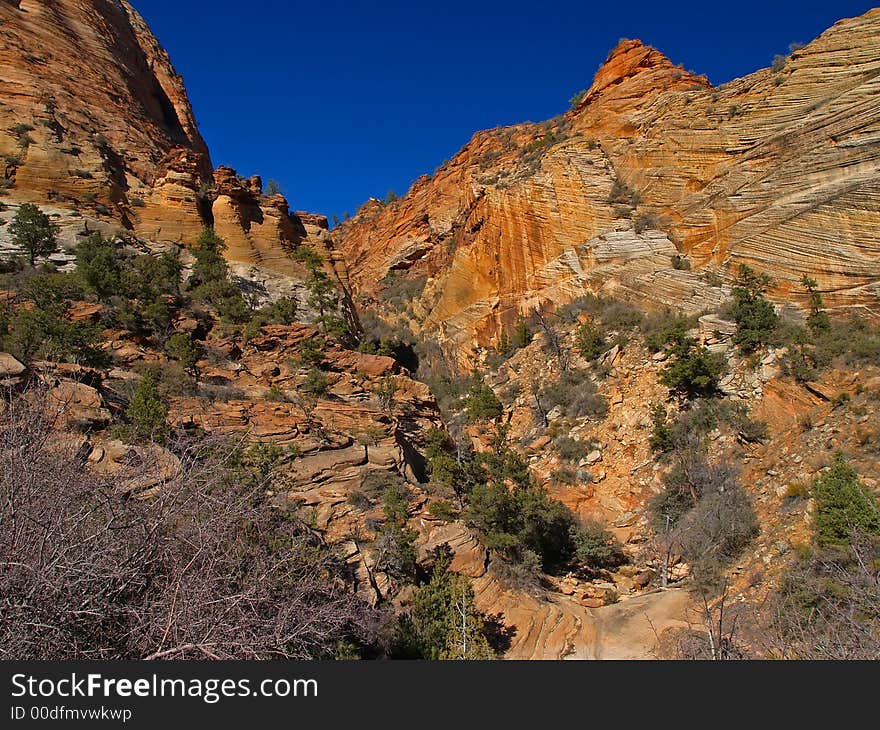 Mountains in Zion national park