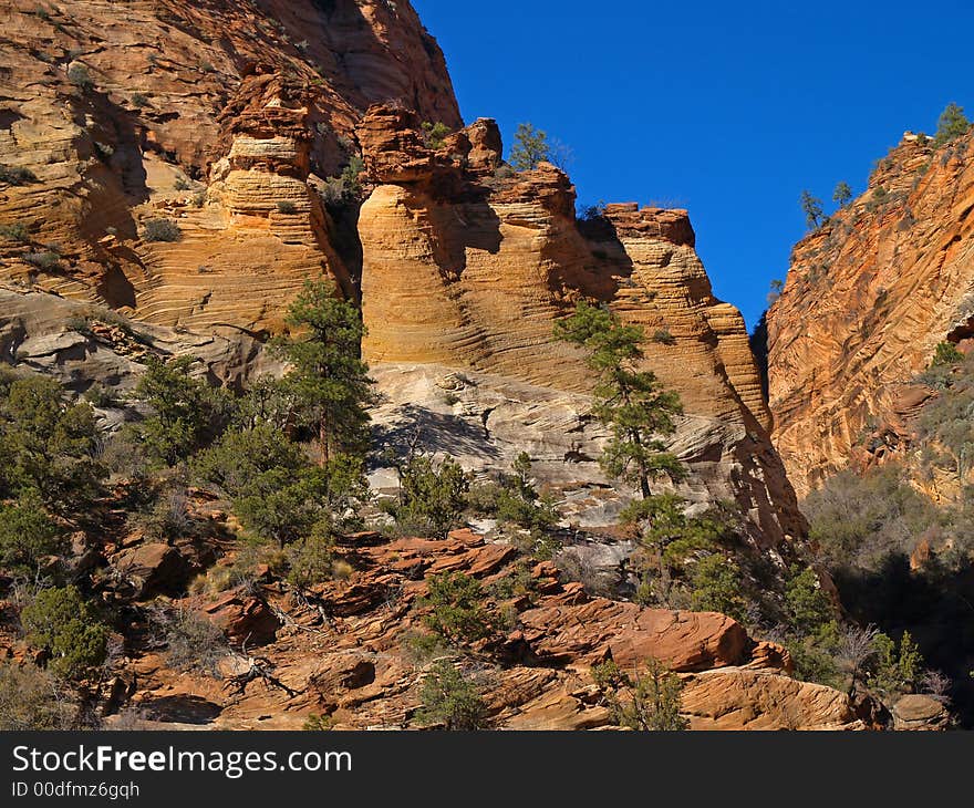 Mountains in Zion national park