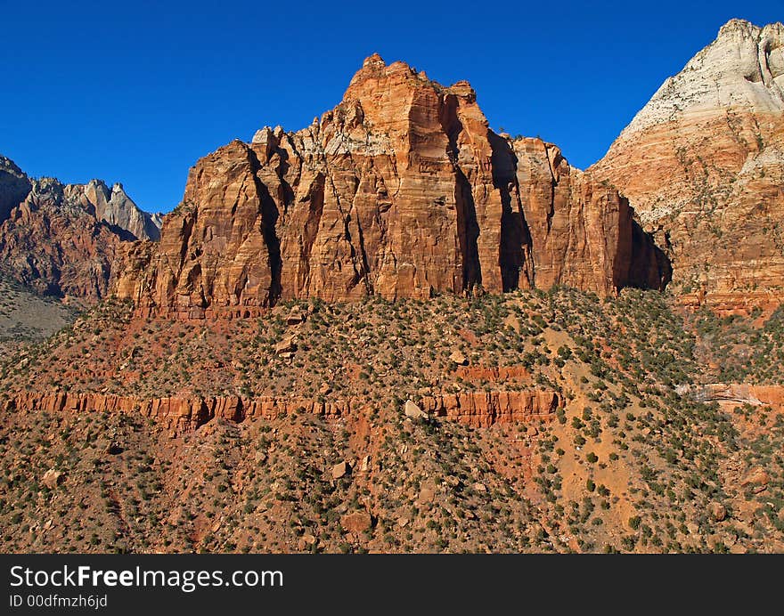 Mountains in Zion national park