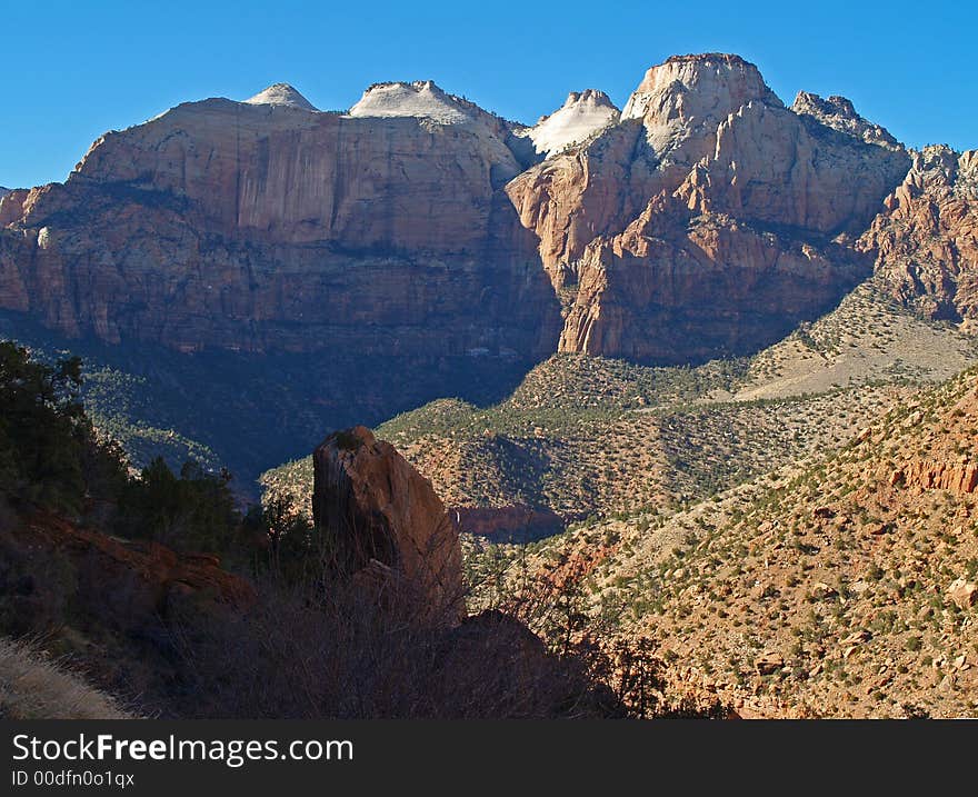 Mountains in Zion national park