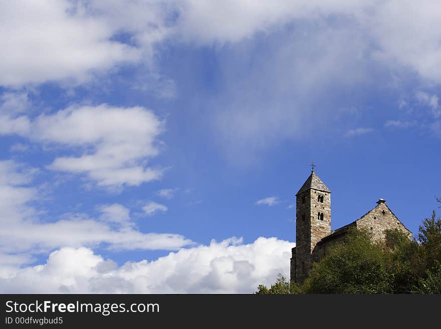 Castle against blue sky