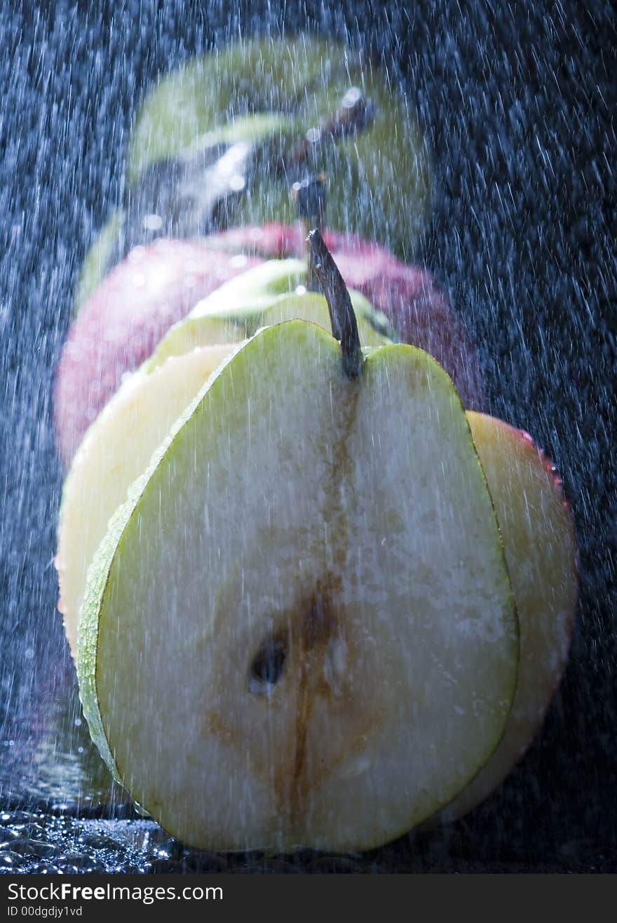 Pears In Rain