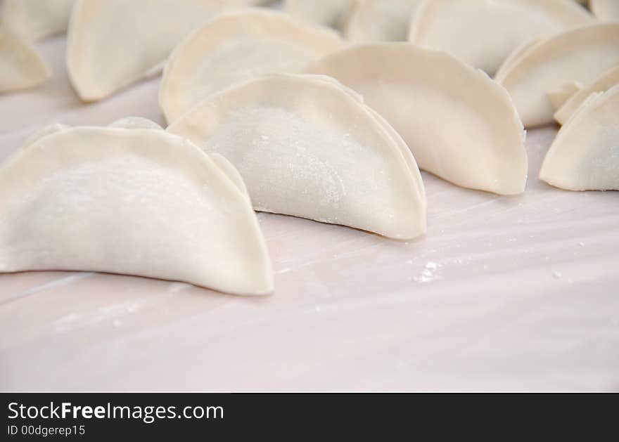 This is home-made dumplings that are very typical chinese food,especially for celebrating chinese traditional spring festival