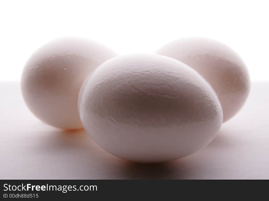 Three White Eggs.