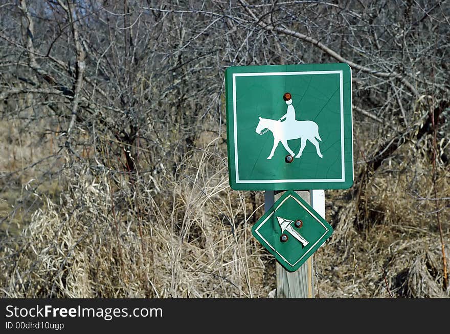 Equine Trail Sign