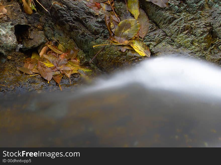 Fall at the river with long exposure. Fall at the river with long exposure.