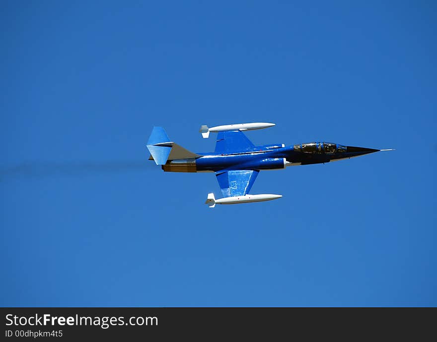 F-104D Starfighter performing at airshow