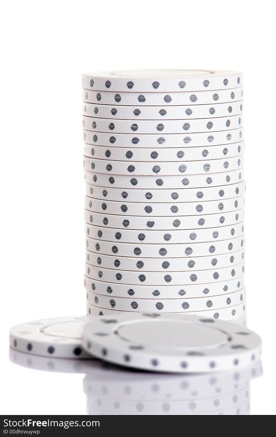 White Chip Stack