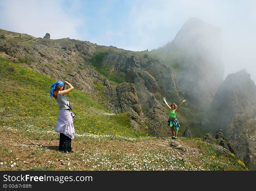 Girl Making A Photo