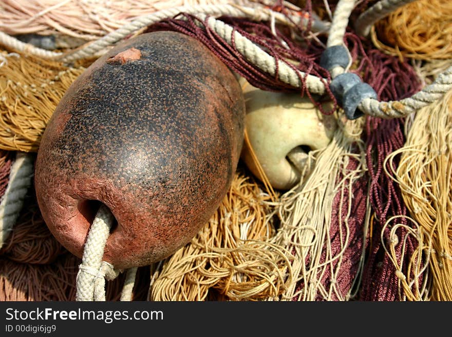 Fishing net close up,italy