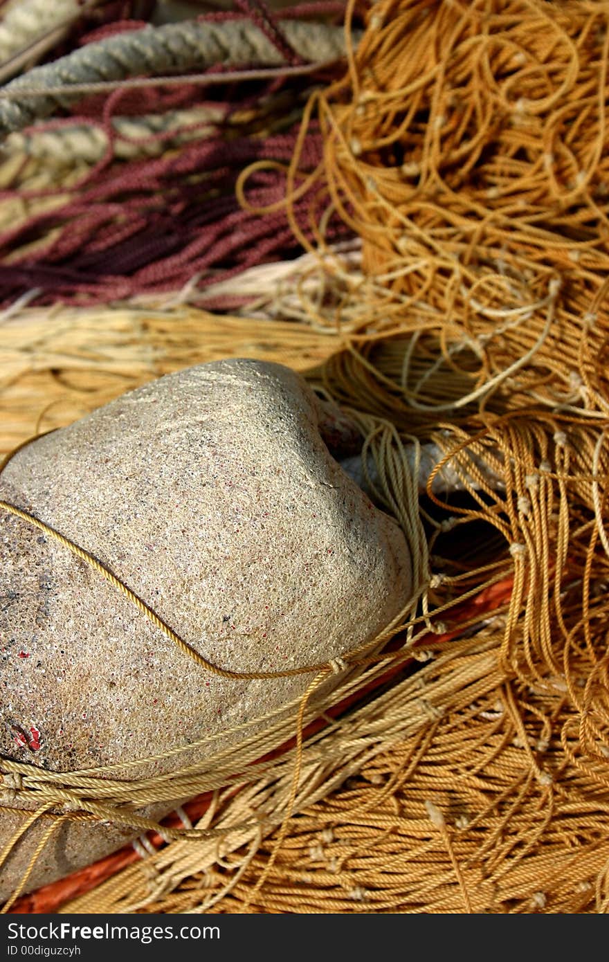 Fishing net close up,italy