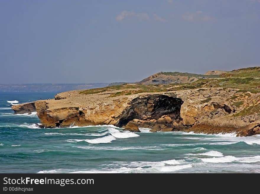 Rock At The Coast In Portugal