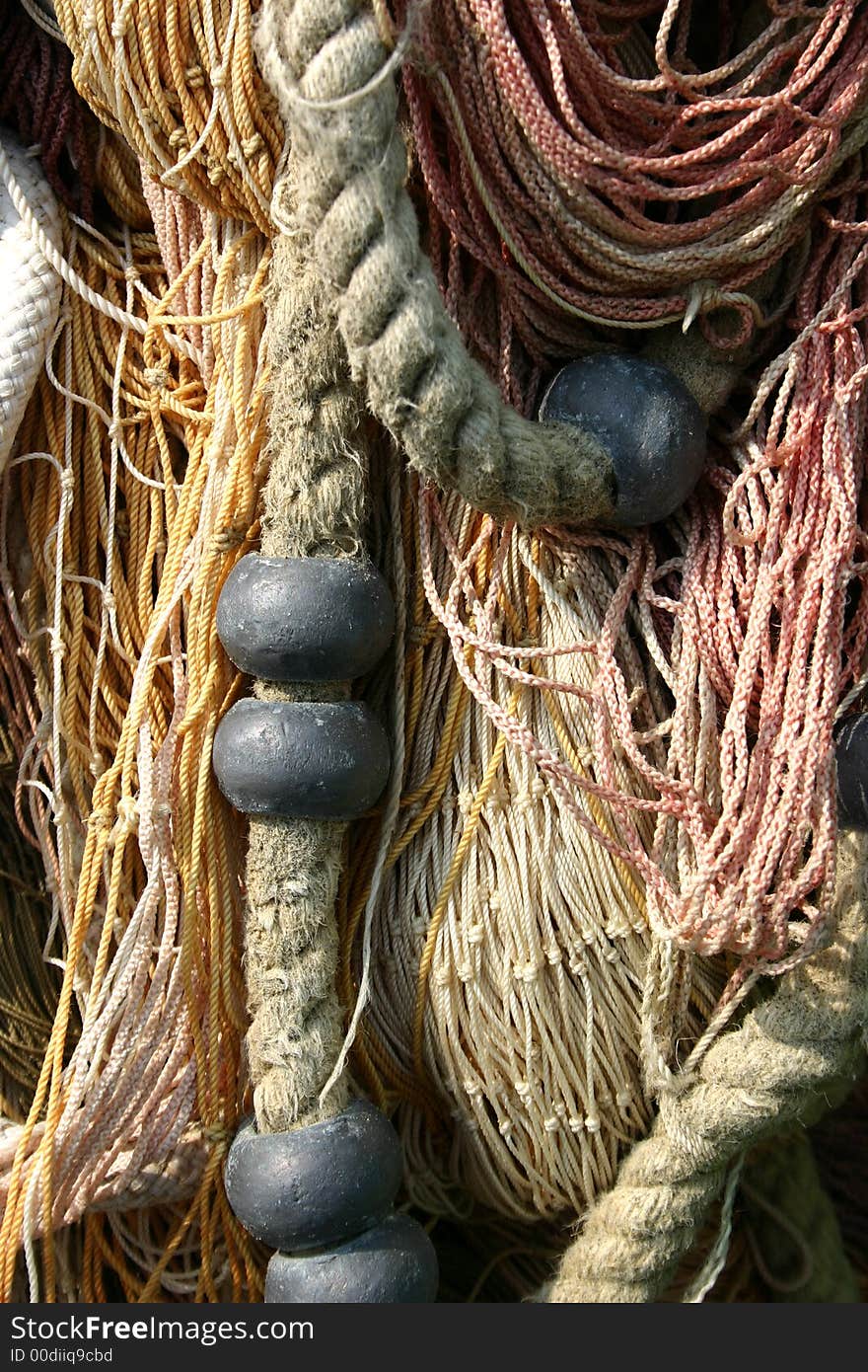 Fishing net close up,italy