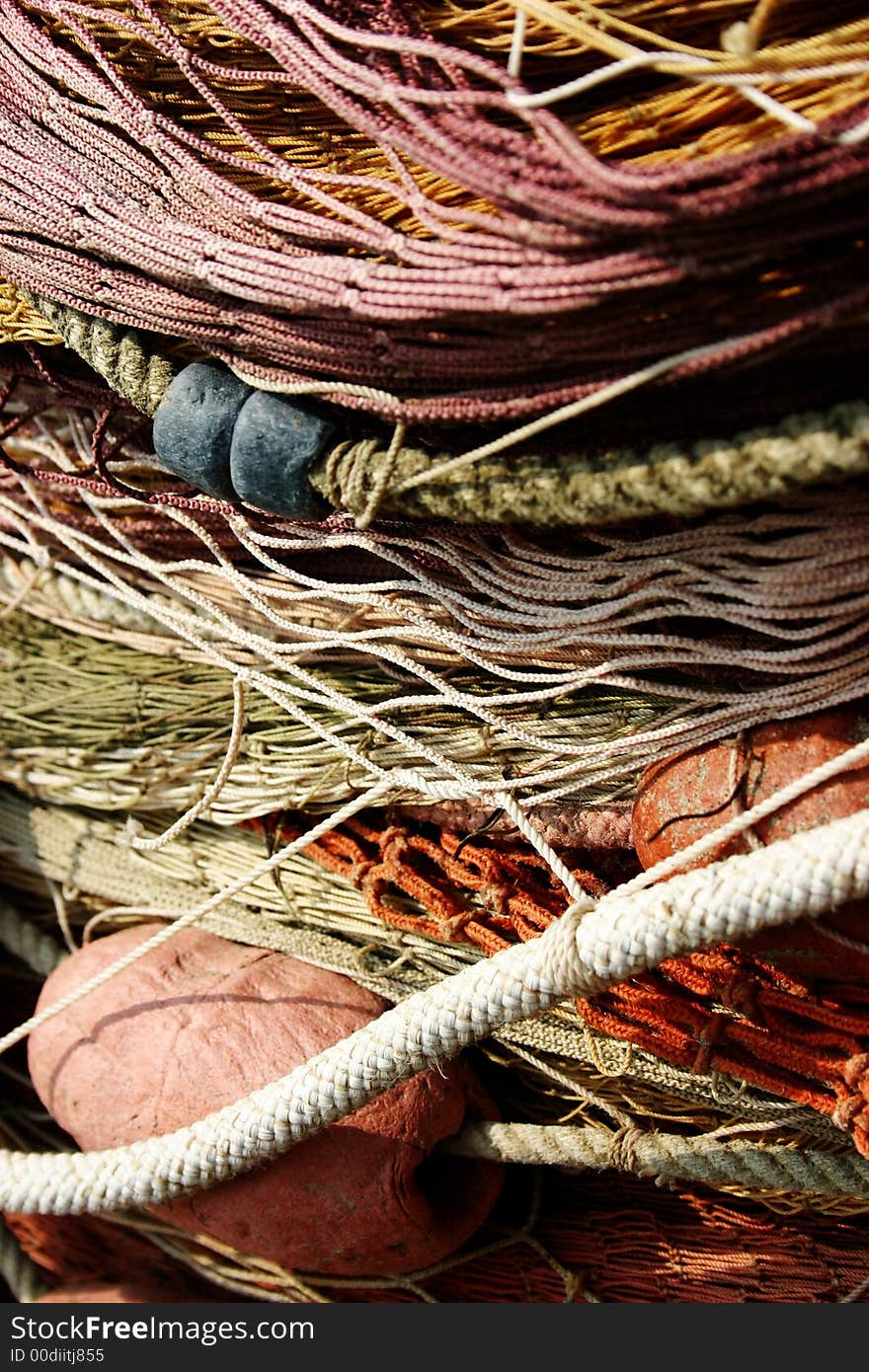 Fishing net close up,italy