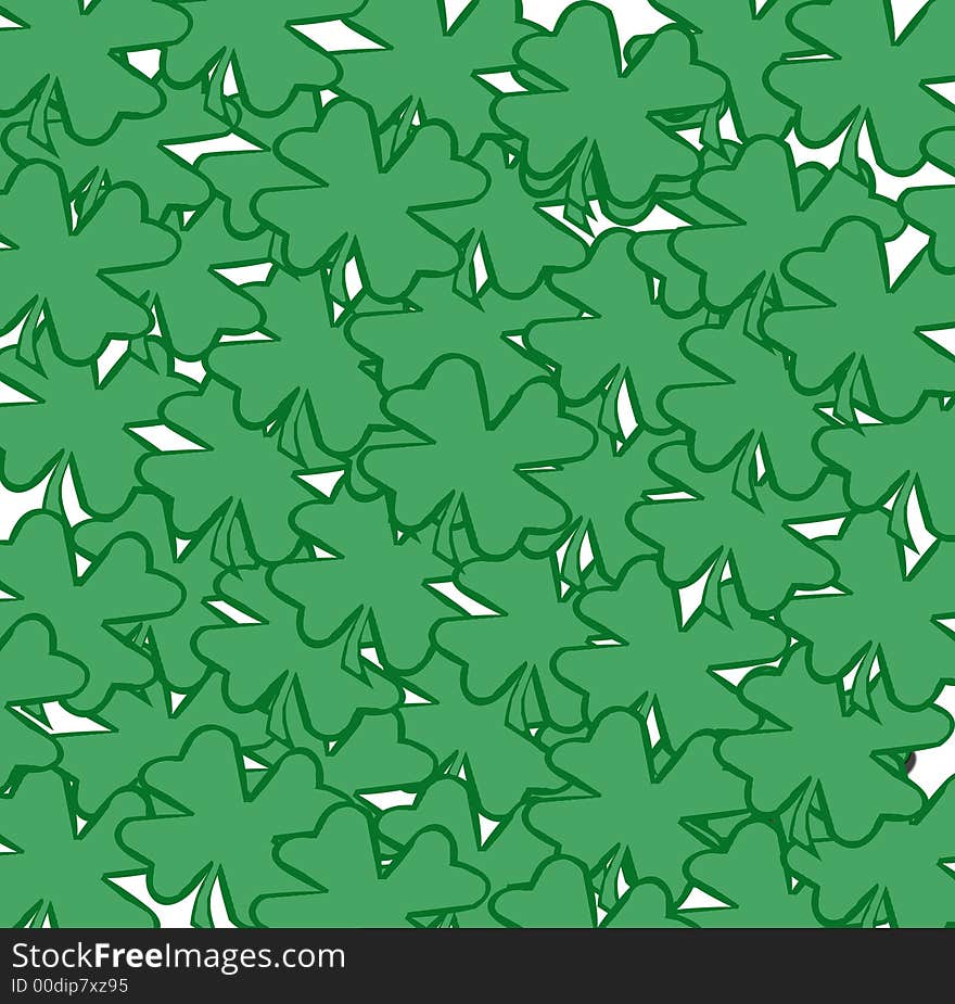 A background of shamrocks, perfect for irish or st. patriks day.