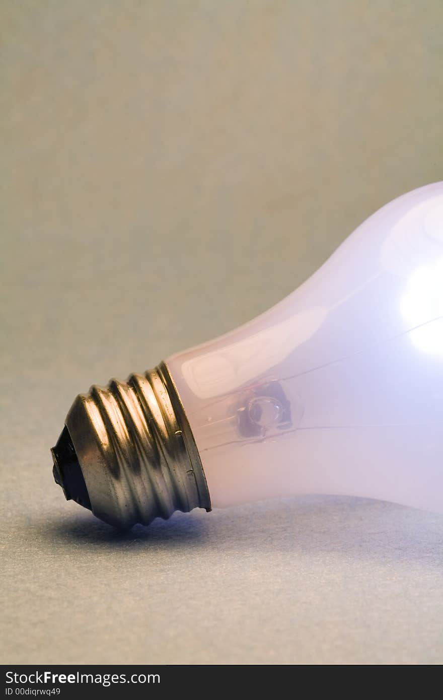 Half of a light bulb