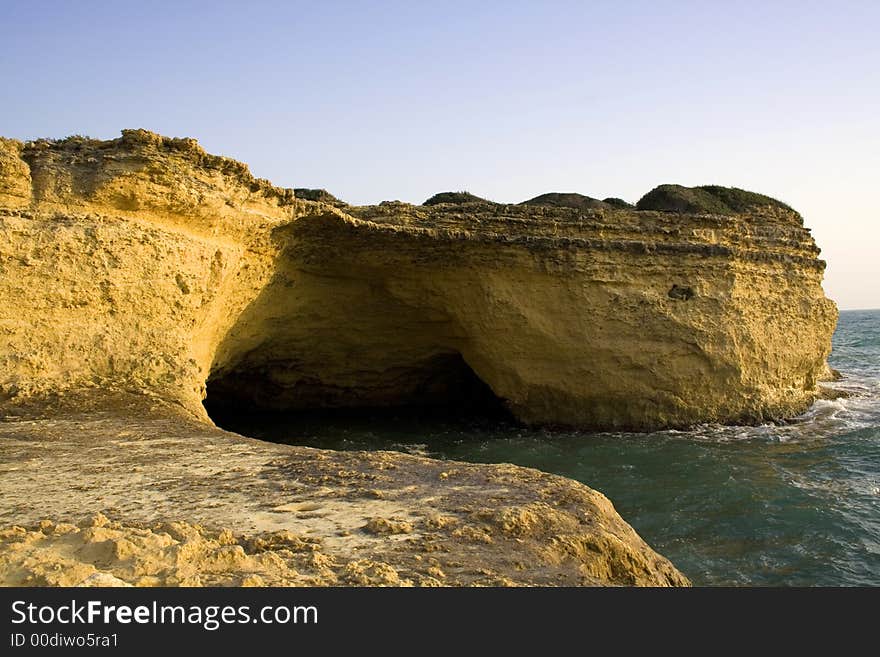 The marine cave, this cave is found in the extreme point south of the Sicily