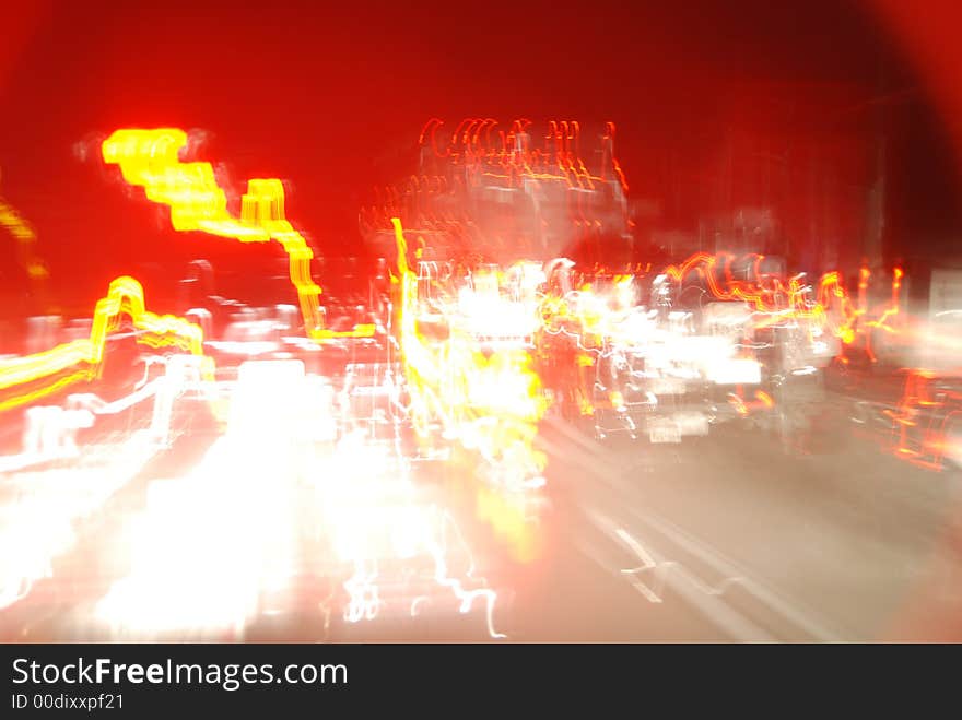 Lights on a highway