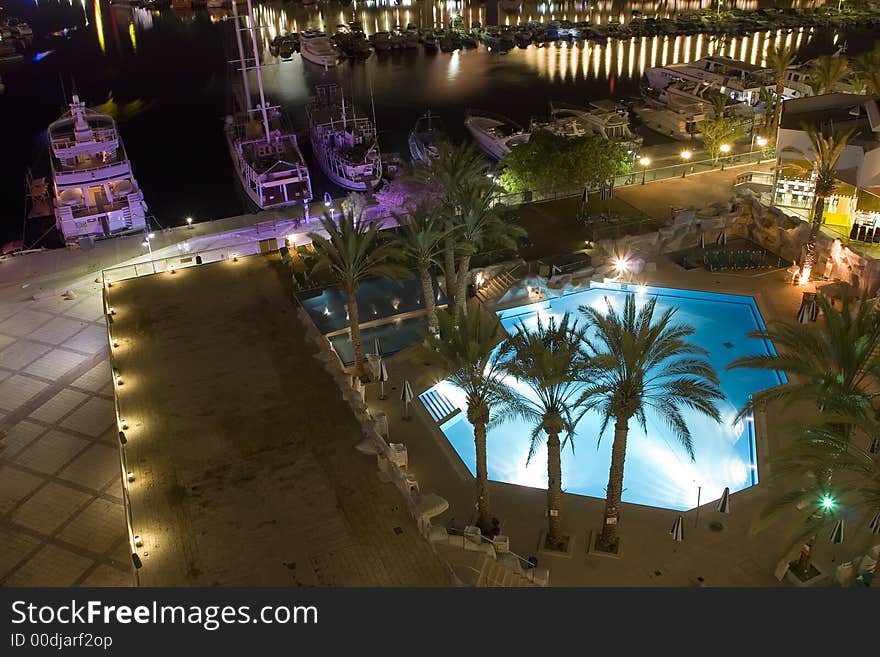 Israel Eilat Hotel Night City Holiday summer. Israel Eilat Hotel Night City Holiday summer