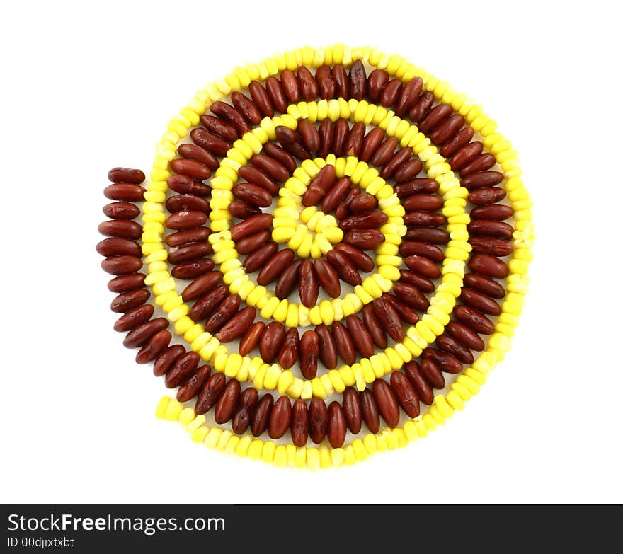 Corn bean spiral