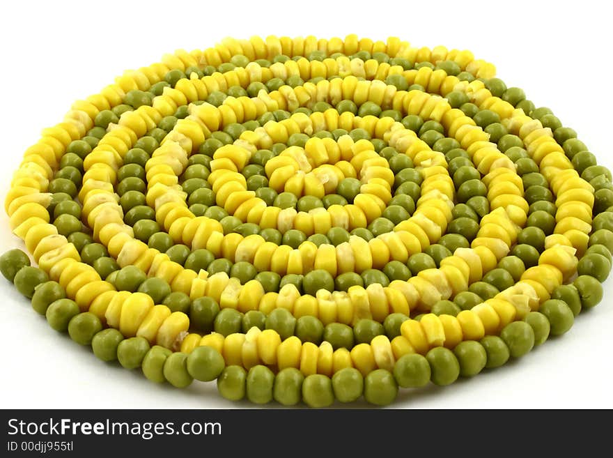 Yellow and green spiral