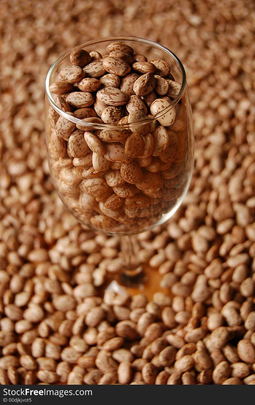 Beans in glass